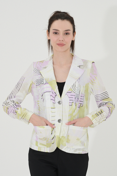 Wholesaler Missy Tekstil - Rhinestone print jacket