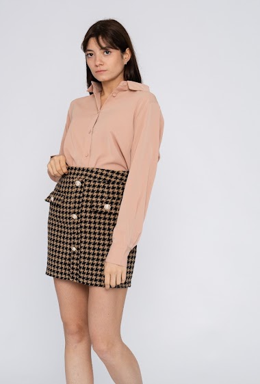 Wholesaler CONTEMPLAY - Short structured skirt