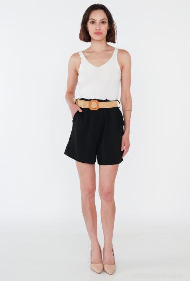 Wholesaler CONTEMPLAY - Fluid shorts with belt