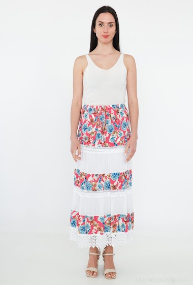 Wholesaler MJ FASHION - Floral skirt