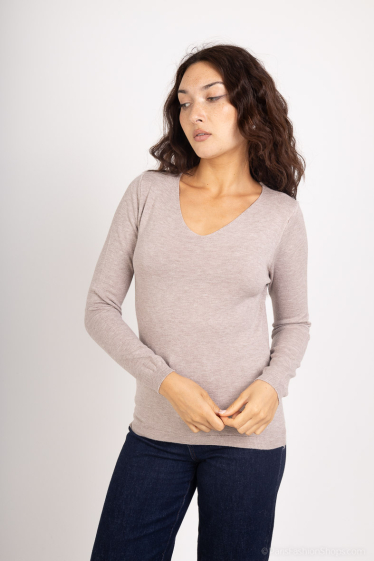 Wholesaler MJ FASHION - Striped turtleneck sweater