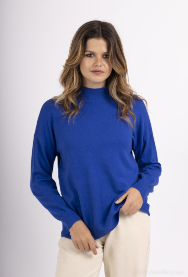 Wholesaler MJ FASHION - Plain high neck sweater
