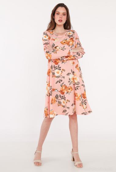 Wholesaler MJ FASHION - short floral dress with long sleeve