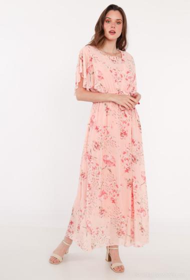 Wholesaler MJ FASHION - Floral dress with short sleeves