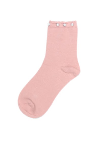 Sock with pearls