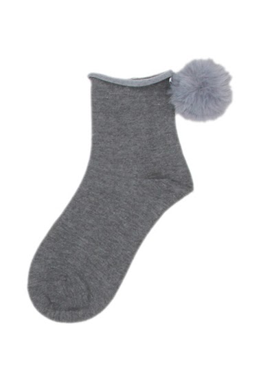 Socks with fur balls