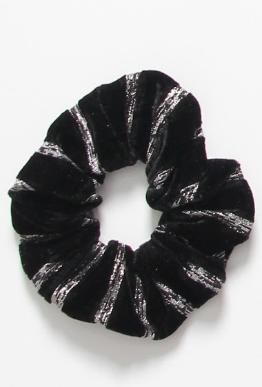 Wholesaler MM Sweet - Scrunchie With Silver bar pattern