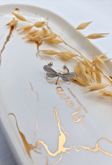 Wholesaler Mochimo Suonana - -Dragonfly ring adjustable Stainless steel