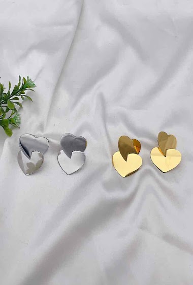 Wholesaler Mochimo Suonana - Stainless steel Heart earrings