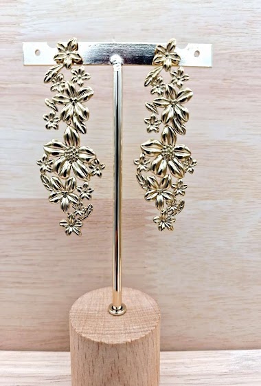 Wholesaler Mochimo Suonana - Stainless steel flowers earrings