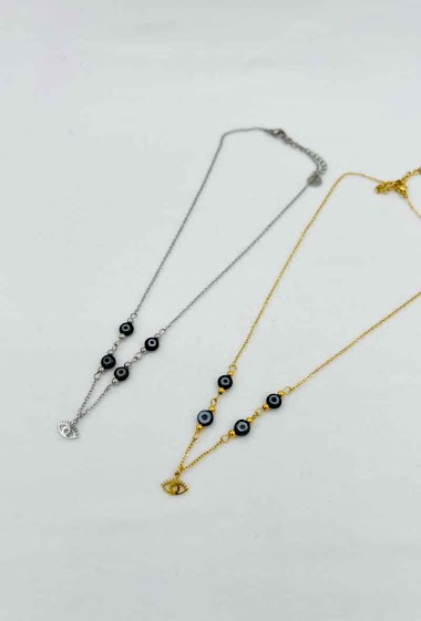 Wholesaler Mochimo Suonana - Necklace with eyes pendant stainless steel