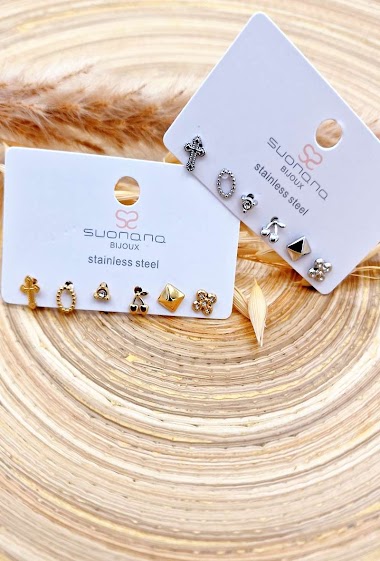 Großhändler Mochimo Suonana - Set of 6 single earrings