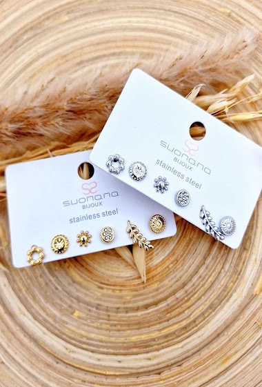 Wholesaler Mochimo Suonana - Set of 6 single earrings