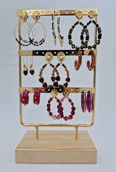 Mayorista Mochimo Suonana - Set of 9 pairs of earrings stainless steel