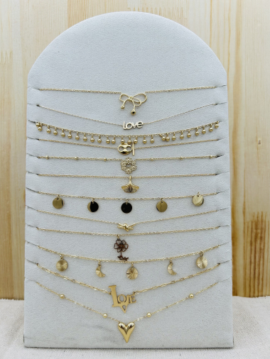 Wholesaler Mochimo Suonana - Set of 12 necklace stainless steel