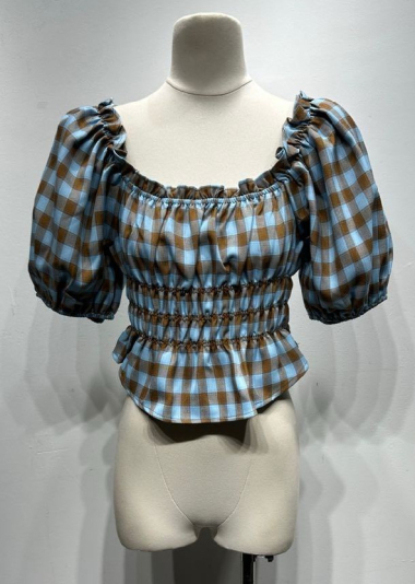 Wholesaler Mochy - Checked blouse