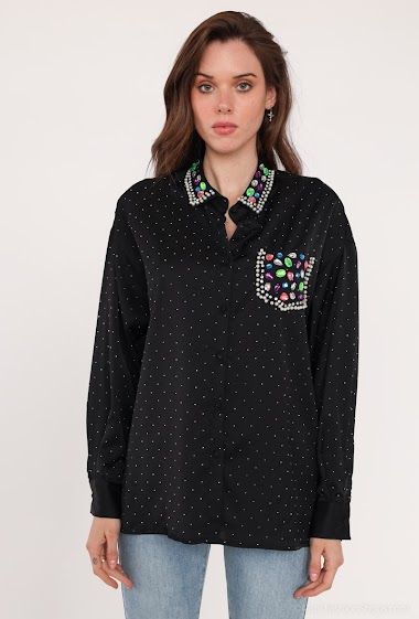 Wholesaler Mochy - Shirt with pearls