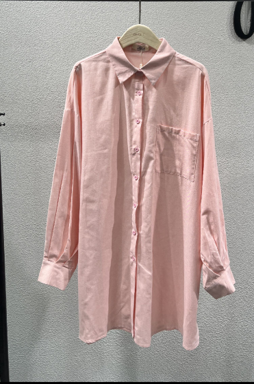 Grossiste Mochy - chemise long  cotton lin