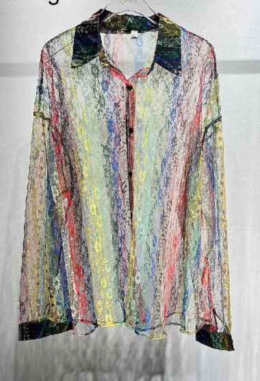 Grossiste Mochy - chemise multi couleur