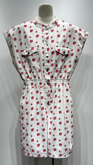 Wholesaler Mochy - Strawberry pattern jumpsuit