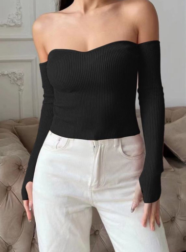 Wholesaler Mochy - Strapless sweater
