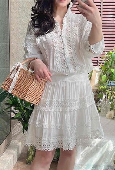 Wholesaler Mochy - Tunic dress with flower