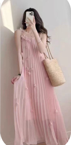 Wholesaler Mochy - long dress with sleeves