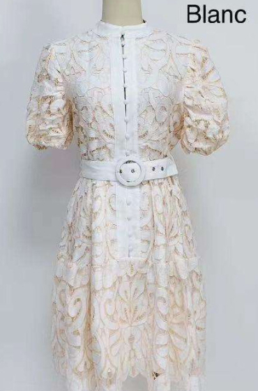 Wholesaler Mochy - mid-length dress with belt