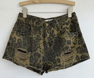 Mayorista Mochy - pantalones cortos de leopardo