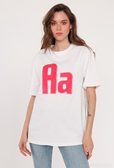 Grossiste Mochy - T shirt avec lettre