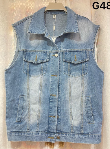 Wholesaler Mochy - jacket jean vest