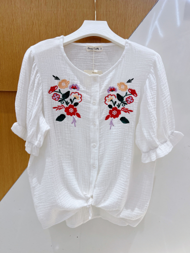 Grossiste Suzzy & Milly - blouse gaze de coton