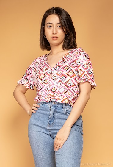 Großhändler Suzzy & Milly - Short-sleeved printed shirt