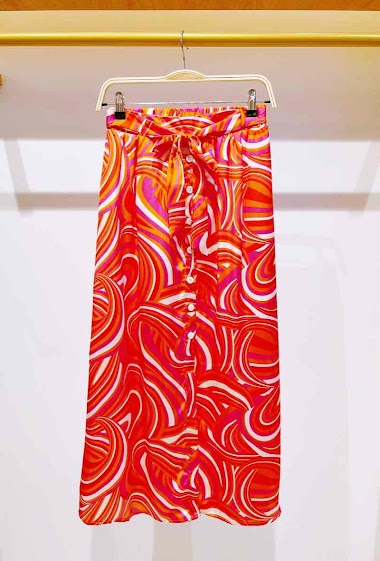 Wholesaler Suzzy & Milly - Maxi skirt with flower print