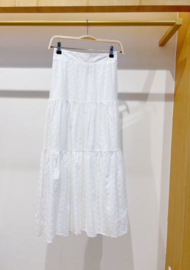 Wholesaler Suzzy & Milly - long cotton embroidery skirt