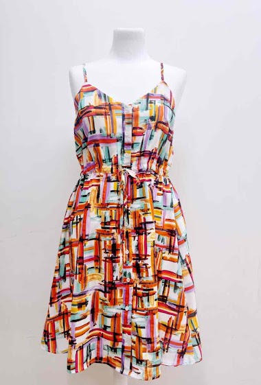 Wholesaler Suzzy & Milly - Printed buttoned dress