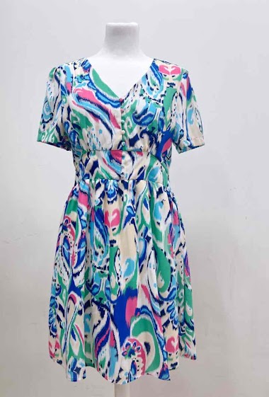 Wholesaler Suzzy & Milly - Printed wrap dress