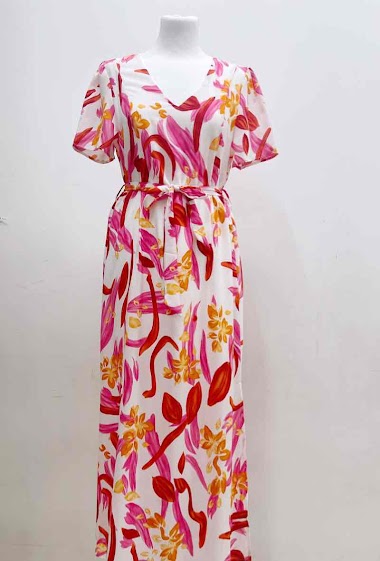 Wholesaler Suzzy & Milly - Flower printed long dress