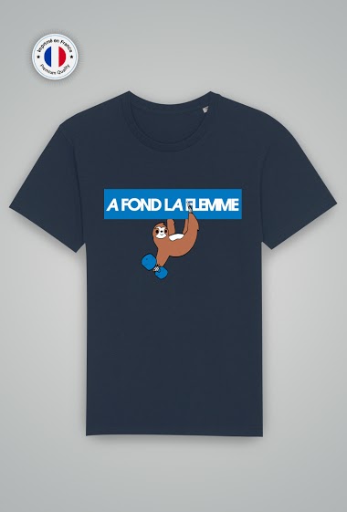 Grossiste Mod'doux - T-shirt Unisexe - A Fond La Flemme