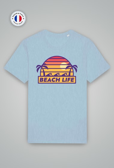 Grossiste Mod'doux - T-shirt Unisexe - Beach Life