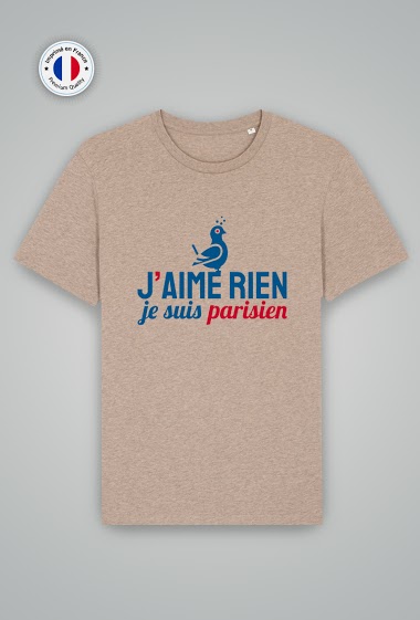 Wholesaler Mod'doux - T-shirt Unisex - J'aime Rien Je Suis Parisien