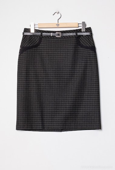 Wholesaler Modissimo - Checkered skirt