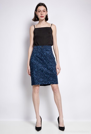 Wholesaler Modissimo - Flower print skirt