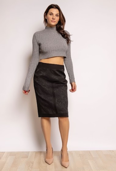 Wholesaler Modissimo - Skirt with lace yokes