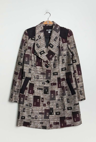 Großhändler Modissimo - Bi-material coat