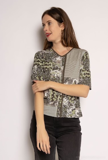 Grossiste Modissimo - T-shirt à imprimé fleurs
