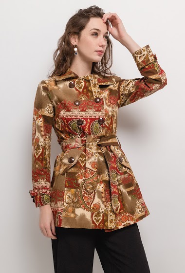 Wholesaler Modissimo - Printed trench-coat