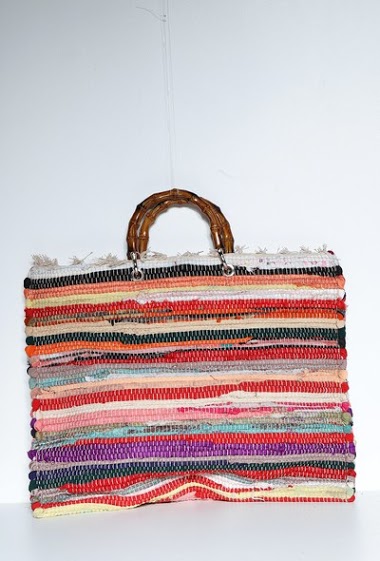 Wholesaler Mogano - Large tote bag with bamboo handles