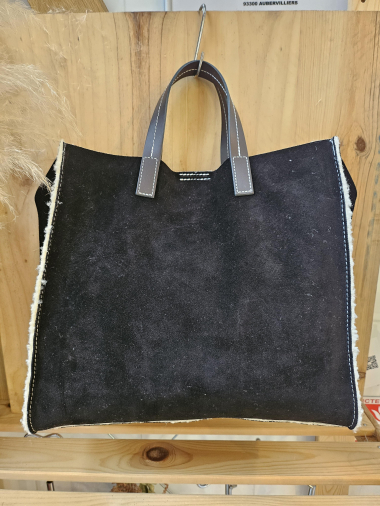 Wholesaler Mogano - reversible sheepskin leather bag with double bag