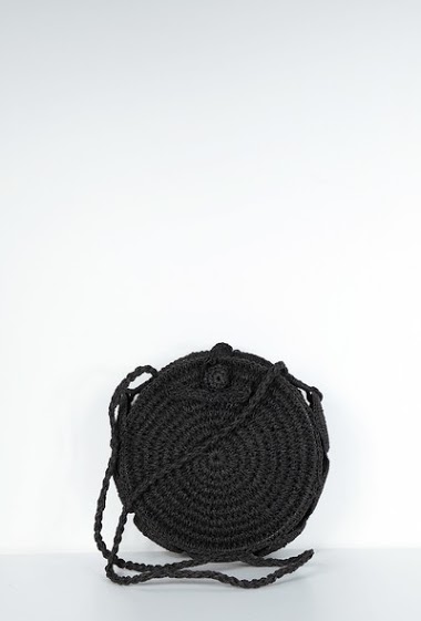 Großhändler Mogano - Braided raffia bag, worn shoulder strap
